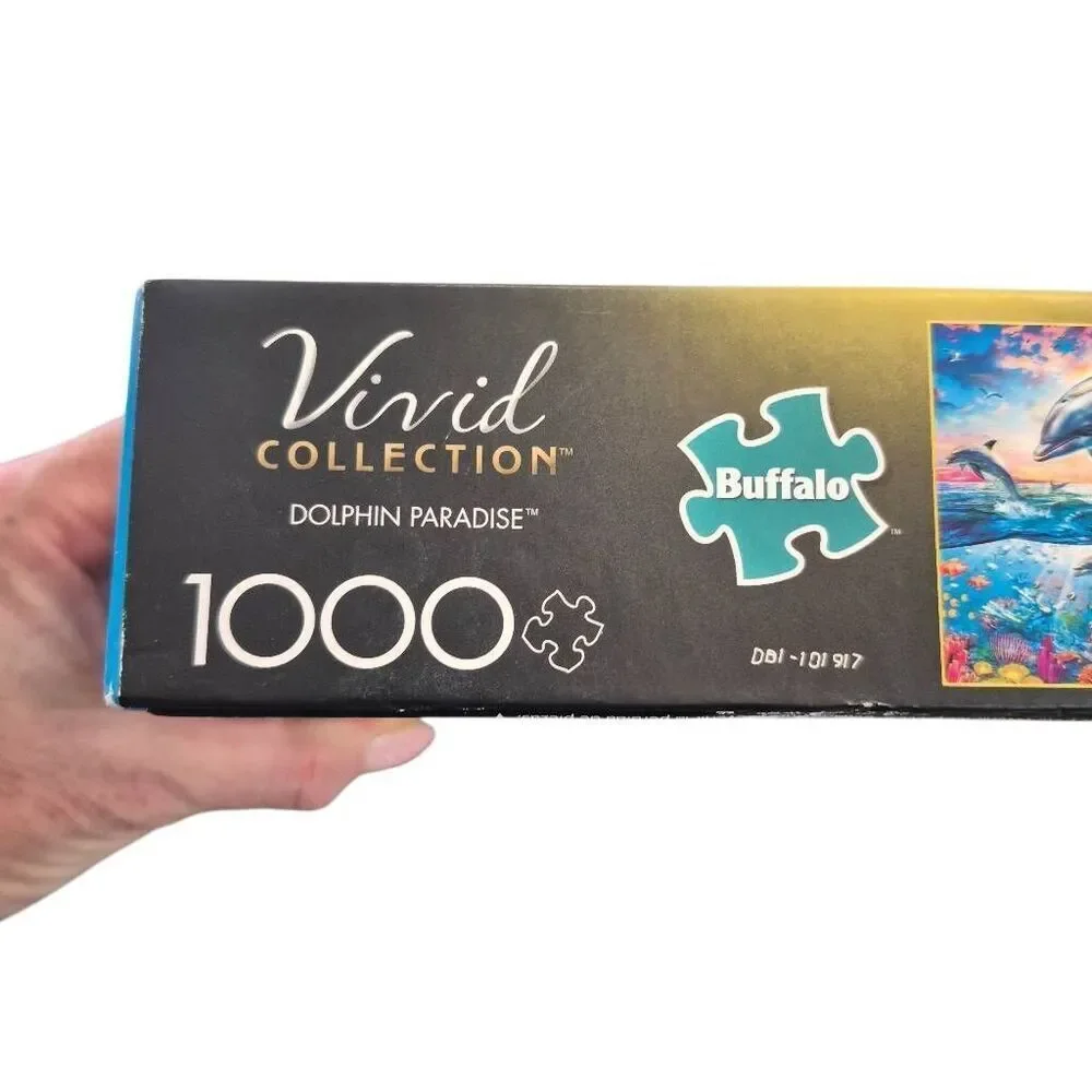 Buffalo Games - Vivid Collection - Dolphin Paradise - 1000 Piece Jigsaw Puzzle N
